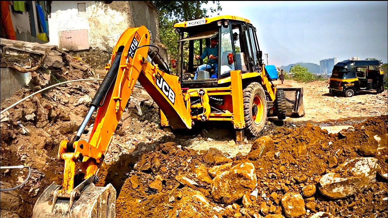 Pipeline Excavation with JCB | Road Work Video (4K) | Jcb Suhel Vlogs 