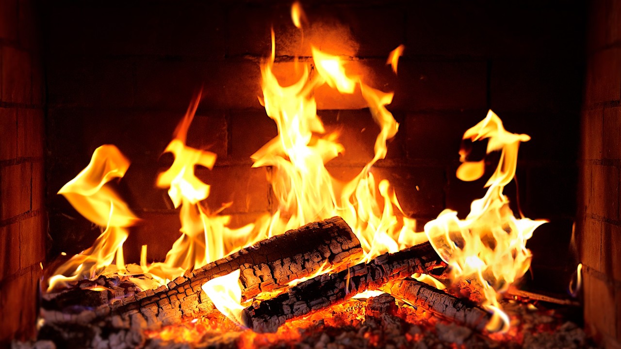 🔥 Fireplace 4K UHD! Fireplace with Crackling Fire Sounds. Fireplace Ambience