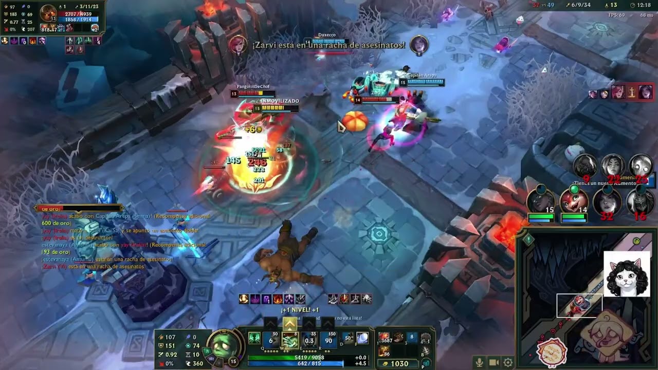 ESTA ES LA PELEA DE 3 TANQUES CONTRA UNO Y SORPENDENTEMENTE GANE!!#aram #leagueoflegends