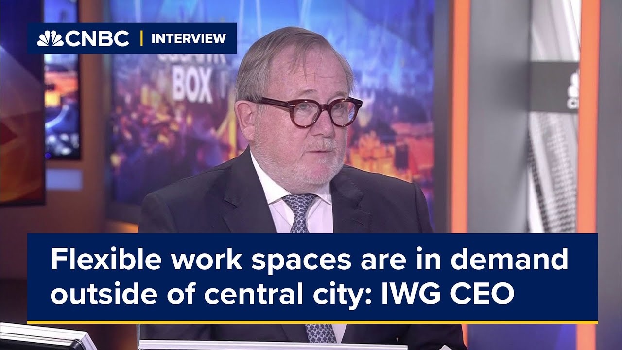 Flexible work spaces are in demand outside of central city locations, says IWG CEO