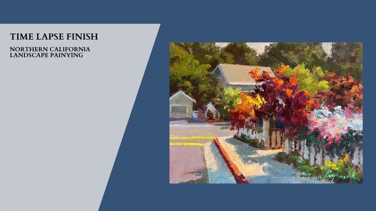 A time lapse finish of this Northern California Landscape Painting.