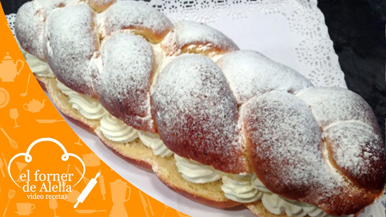 Trenza de Brioche rellena de Nata