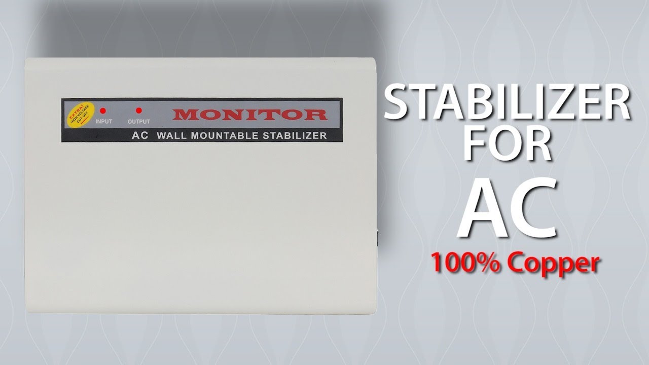 Monitor (100% Copper) Voltage Stabilizer for Inverter AC/Split AC Upto 1.5 Ton with 5 -Year Warranty