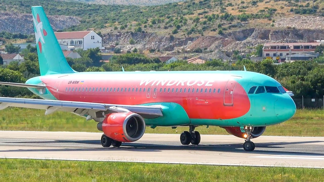 (4K) An evening Plane spotting at Split airport July 2019 | 757, 737, A320, E190