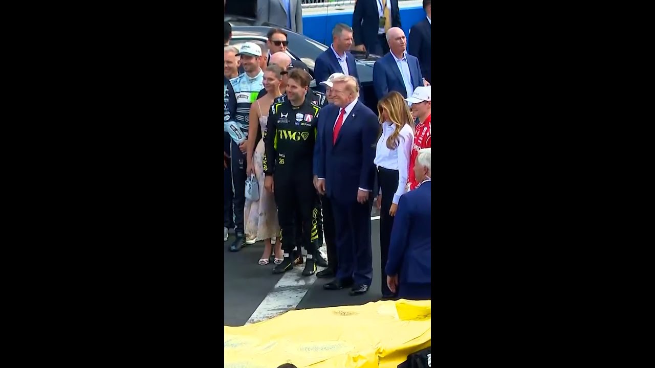 President Trump attends Freedom250 Grand Prix