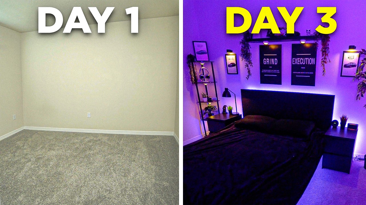 Transforming My EMPTY Room Into My Dream Bedroom!