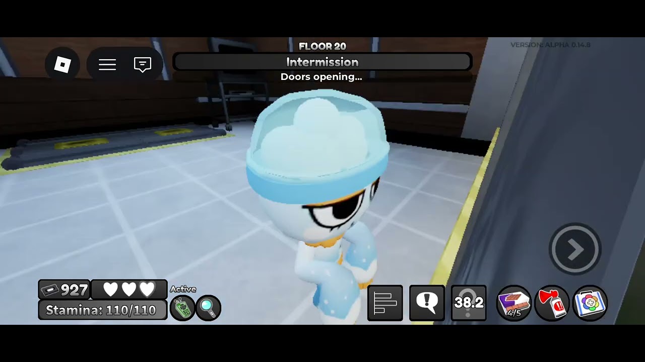 I survive until floor 20 and died to bobette #dandysworld  #roblox 