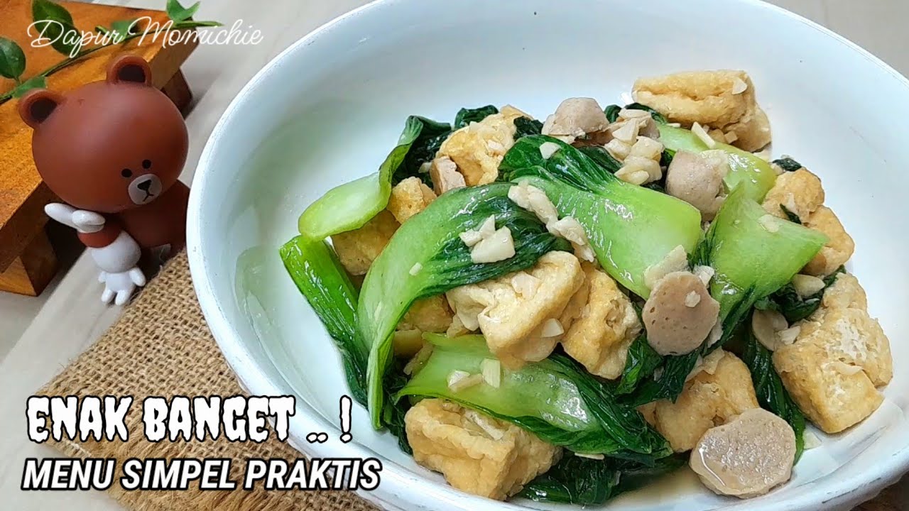PUNYA PAKCOY/ POKCOY DAN TAHU COBA DIMASAK SEPERTI INI ‼️ MASAKAN SEHARI - HARI PAKCOY BAWANG PUTIH