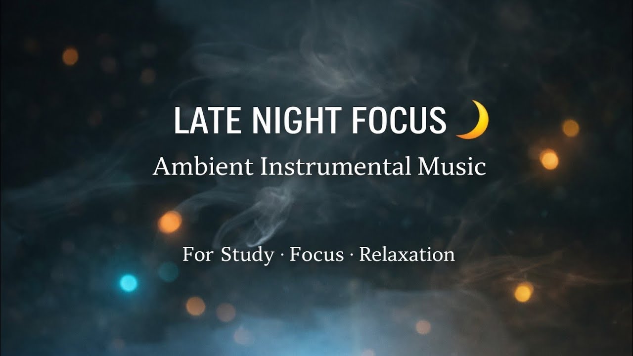 Late Night Focus 🌙 | Ambient Instrumental for Deep Focus (25 Minutes)