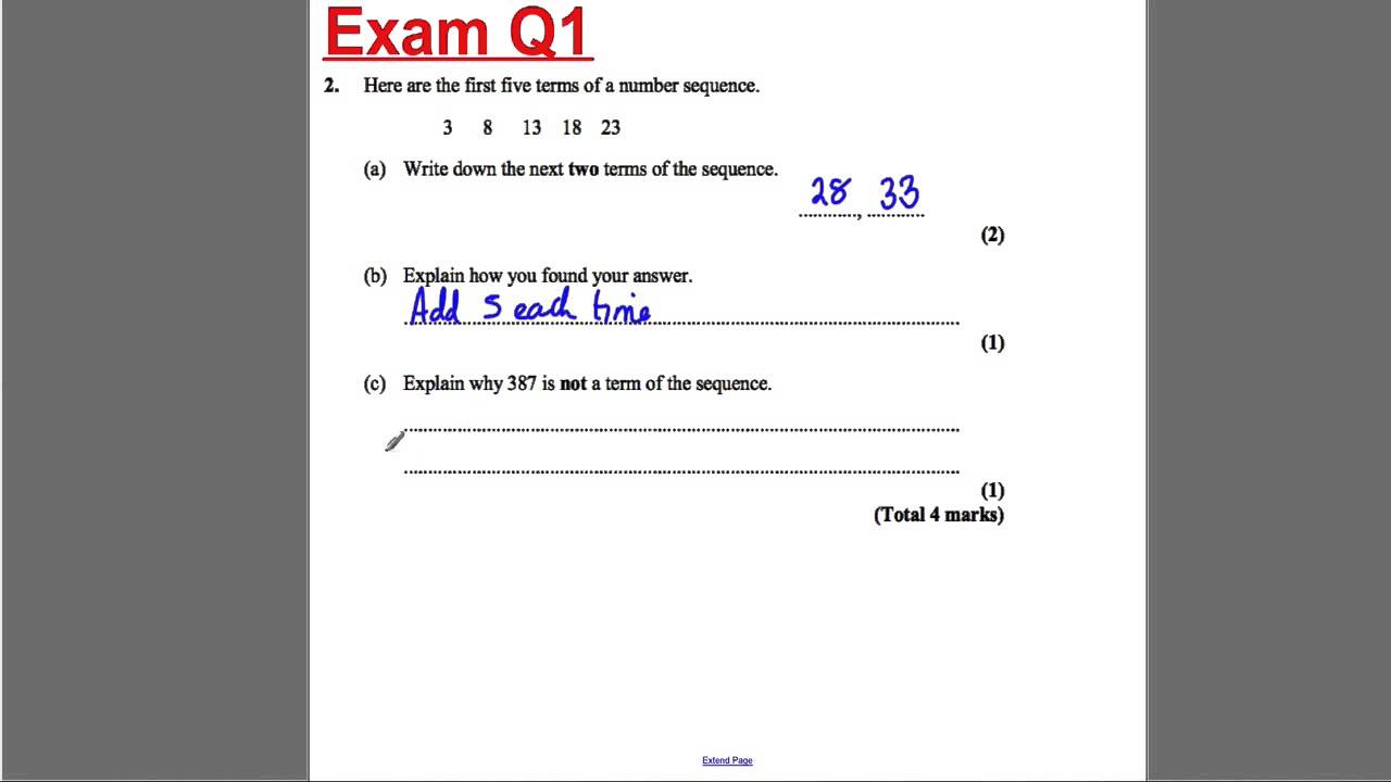 GCSE Revision Video 19 - Sequences