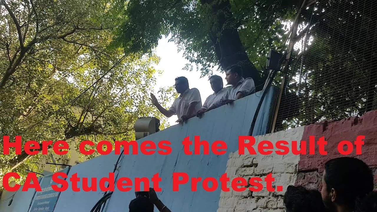 CA Student Protest.....THE END......STUDENTS DEMAND ACCEPTED by ICAI
