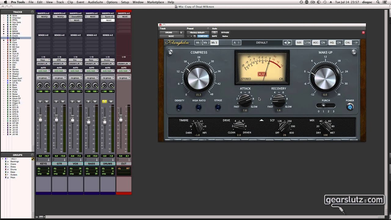 Hands on: Klanghelm MJUC Compressor Plugin - Part 1: Live Drums and Vocals