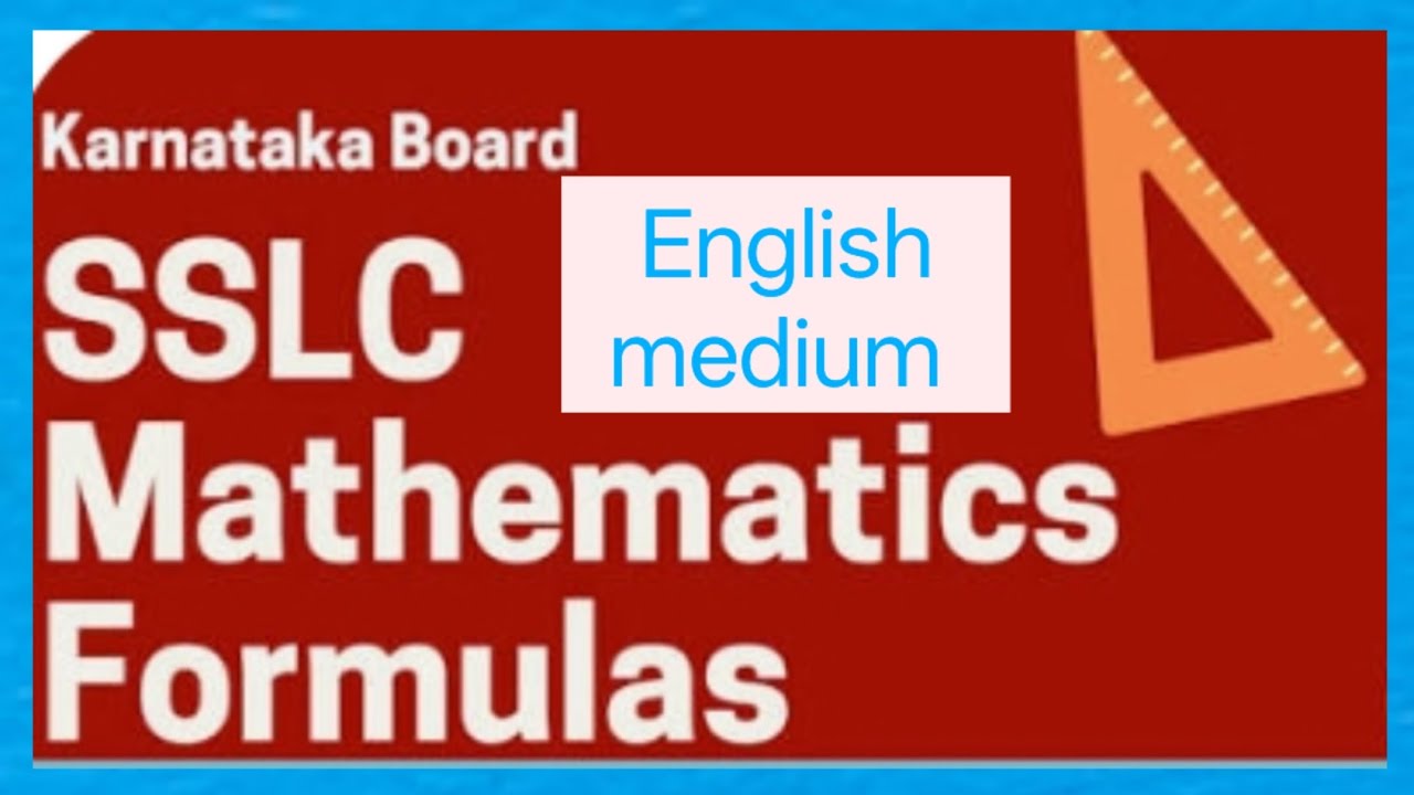 10th maths formulas all chapters Karnataka board 