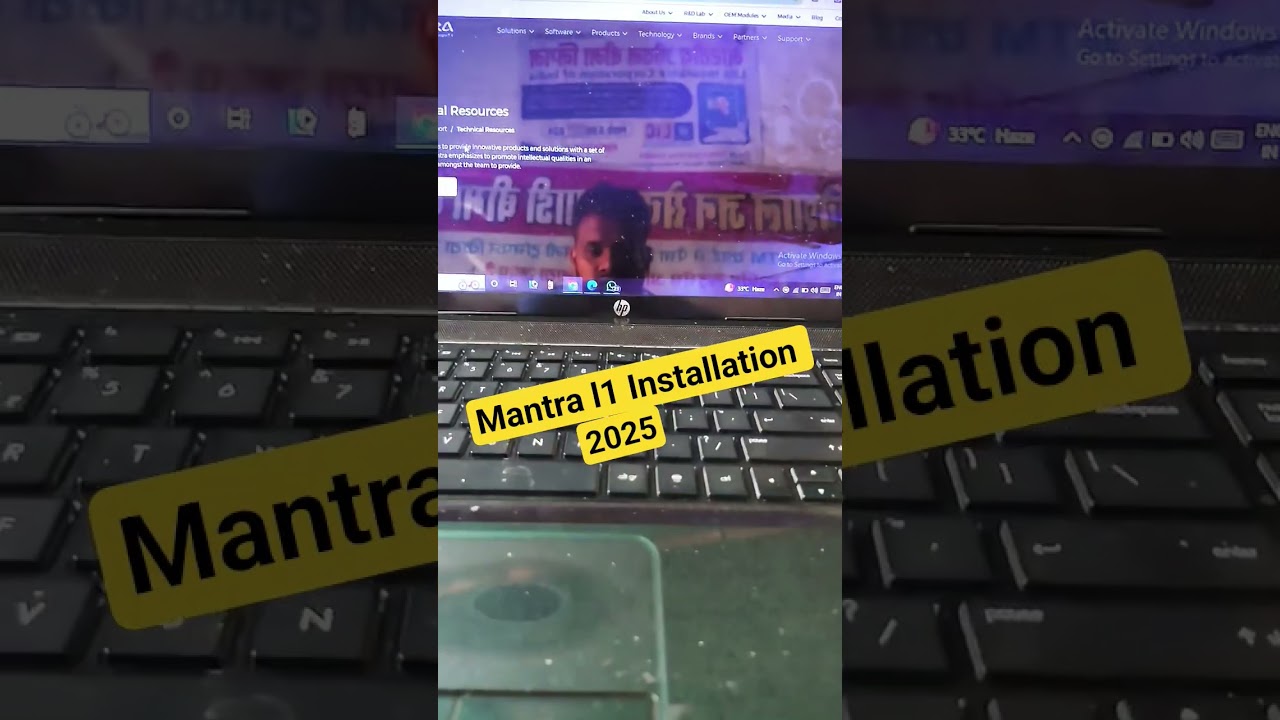 mantra L1 rd service download set up laptop windows 10