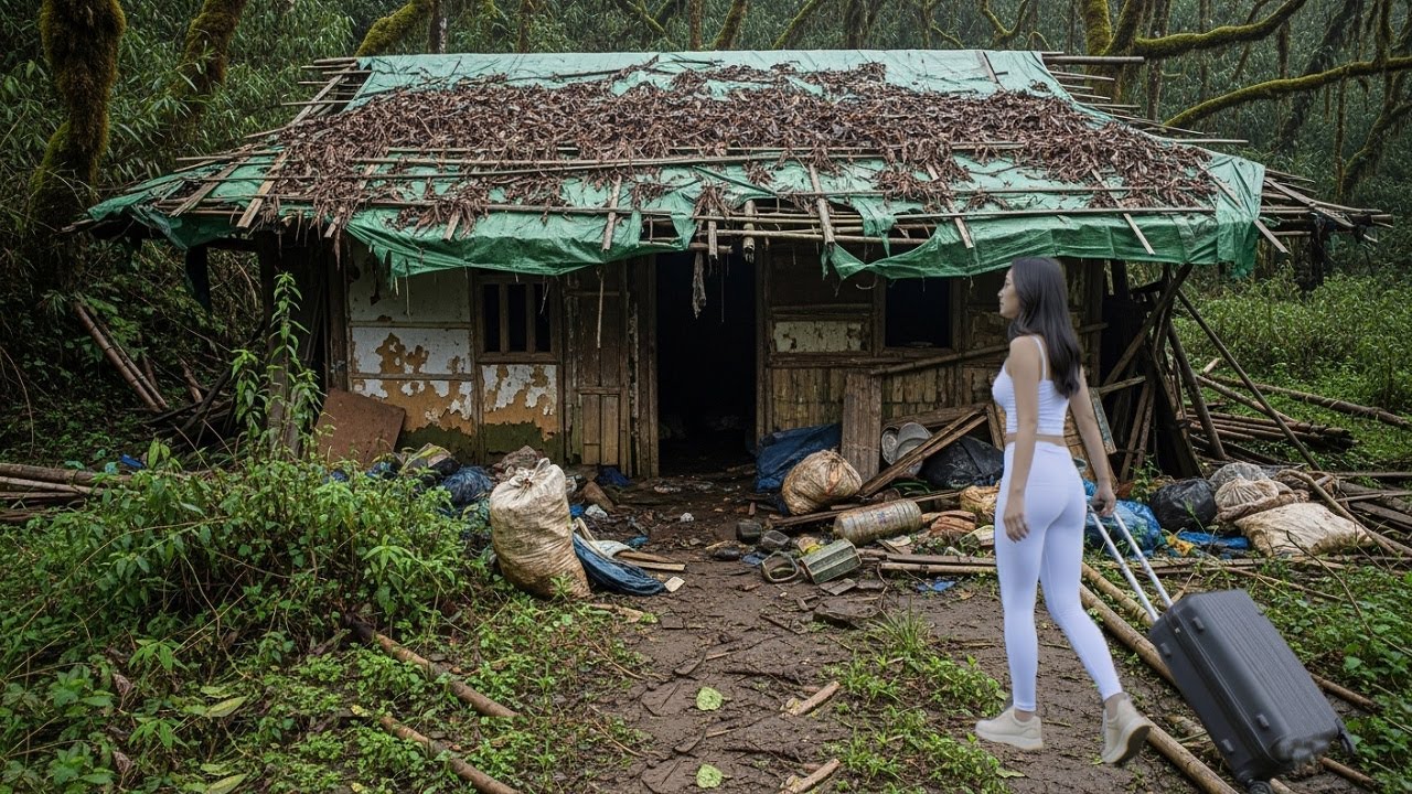 The young woman found an old house that was 80% dilapidated, but she rebuilt it to look brand new
