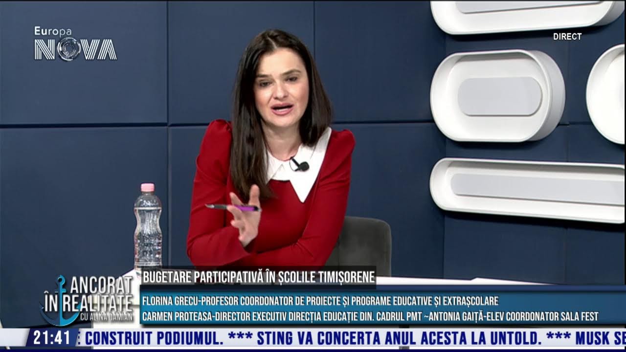LIVE : Bugetare participativă în școlile timișorene - Ancorat in realitate - Europa Nova -10.02.2026
