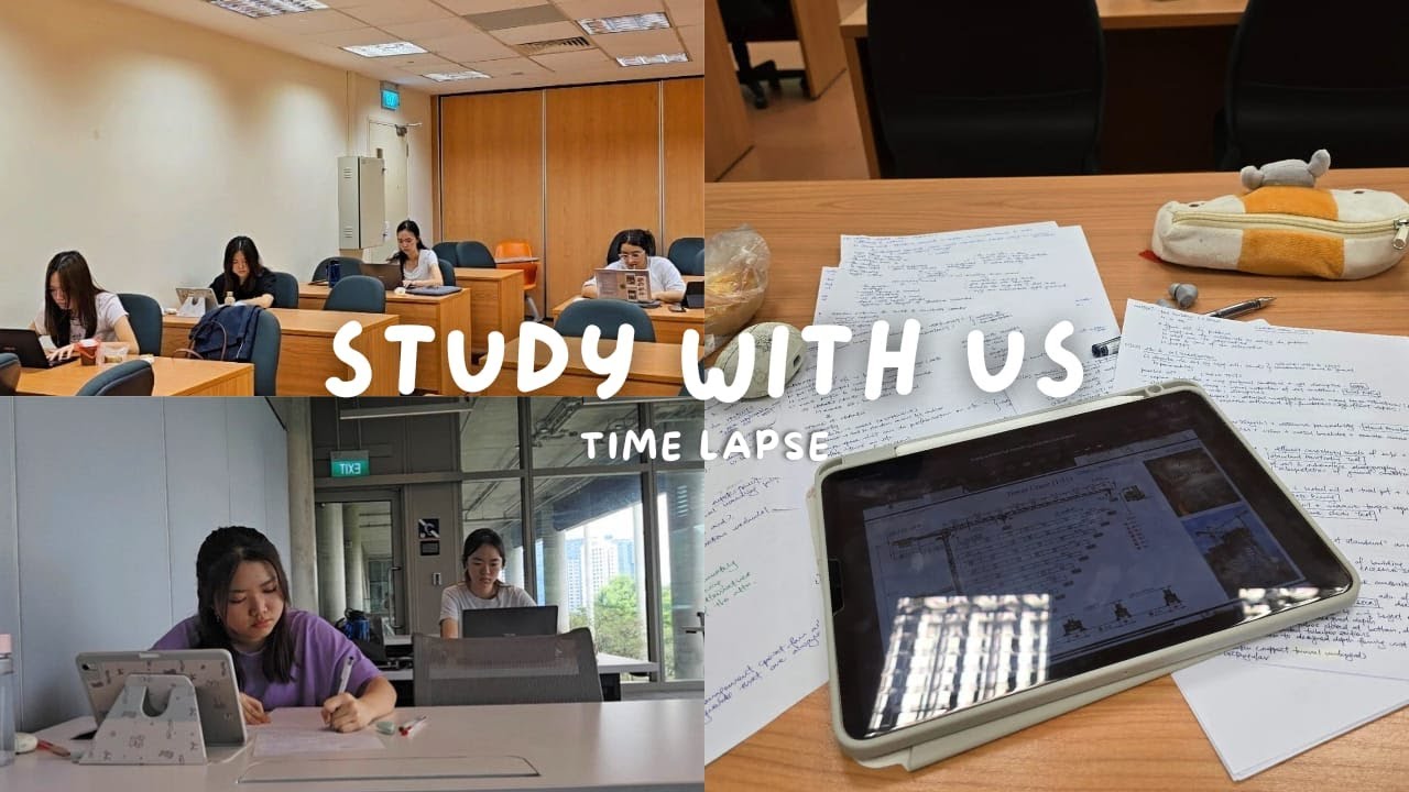 NUS students study timelapse | Study with me