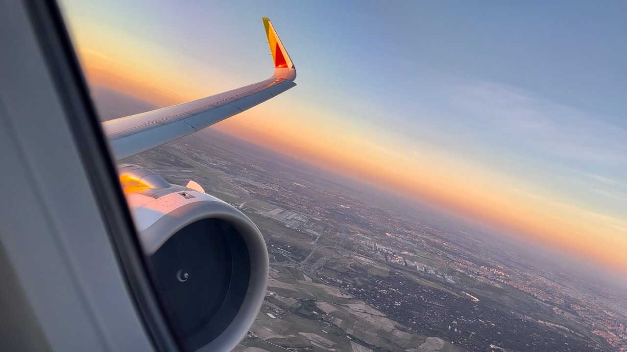 TAP Air Portugal Airbus A321neo Sunrise Takeoff from Madrid-Barajas | MAD-LIS