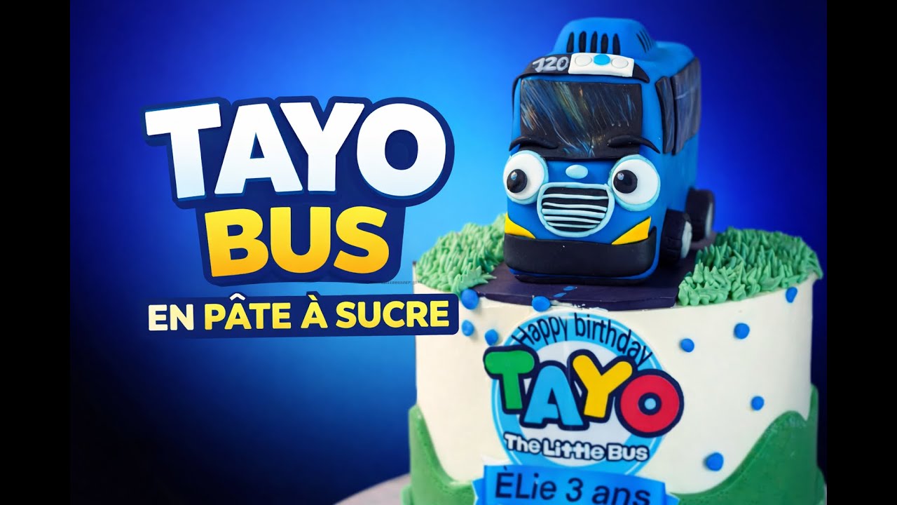 Le bus Tayo prend vie en gateau