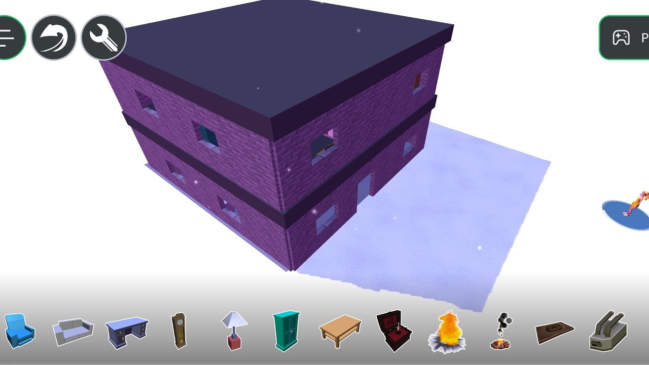 How to build / make a house in Struckd 3D Game Creator