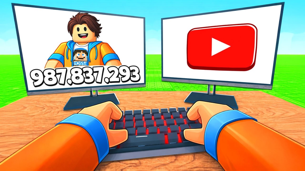 Jag Får 1 MILJON SUBSCRIBERS i Roblox Be A Youtuber