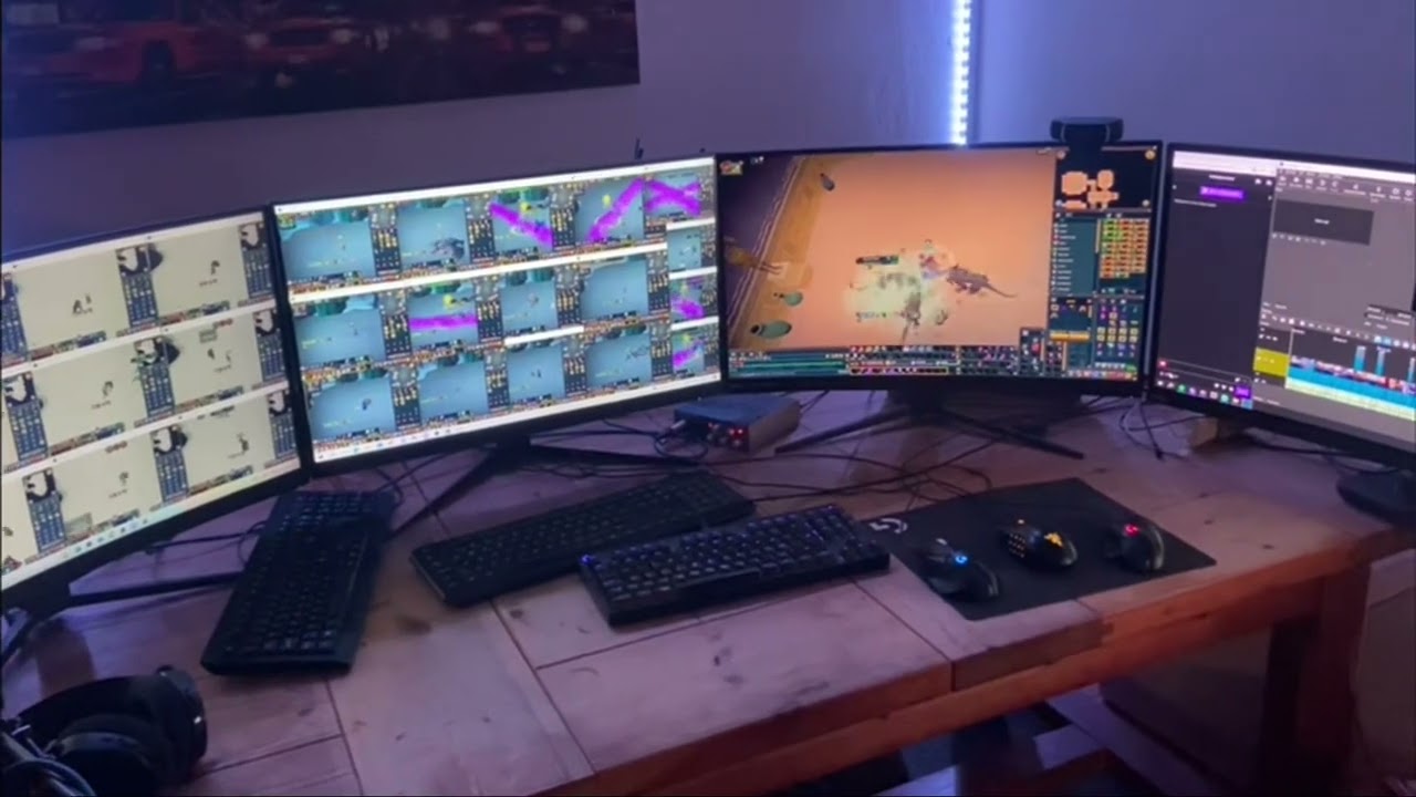 My 3-PC Setup for Playing 29 RuneScape Accounts.. Is This Even Legal?