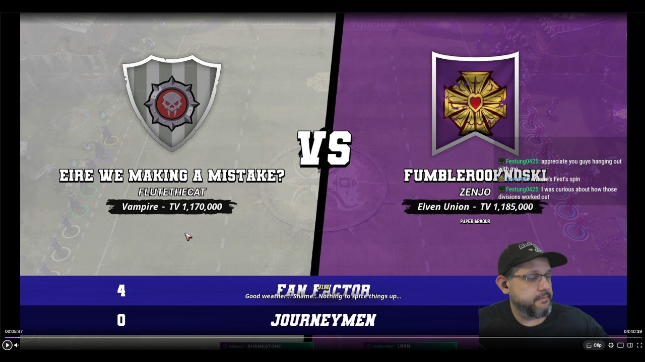 EireBB Match Div6 - Round B Week 1 | Vamps vs Elven Union