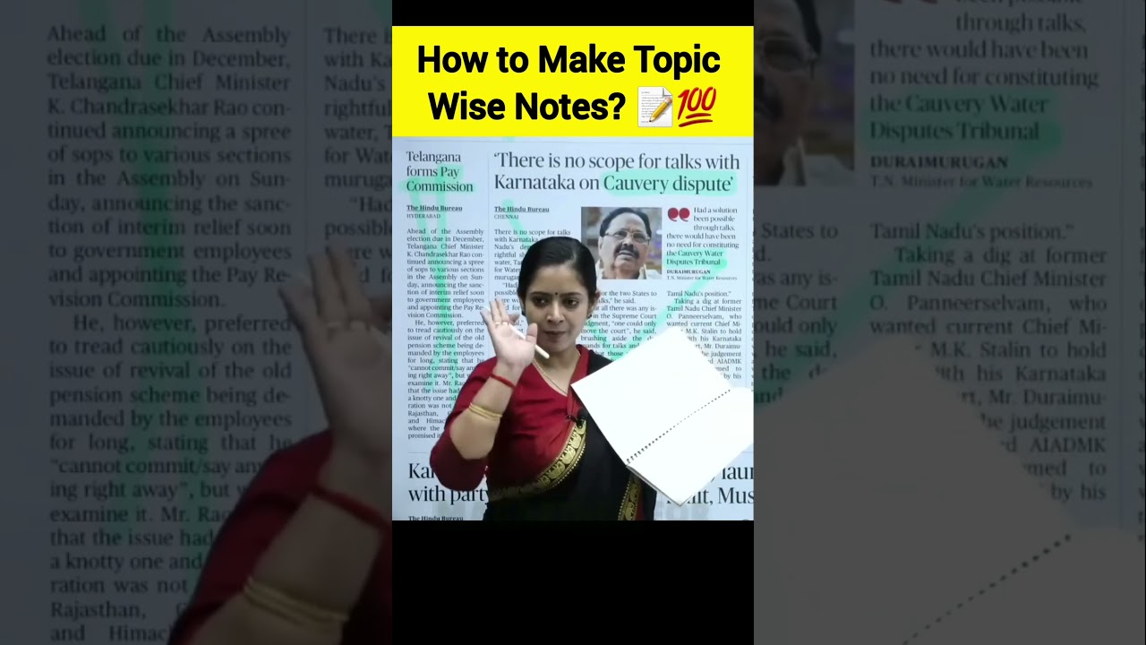 How to make Topic Wise Notes? 💯📝 || &nbsp;@Tathastuics&nbsp;  #upsc #shorts