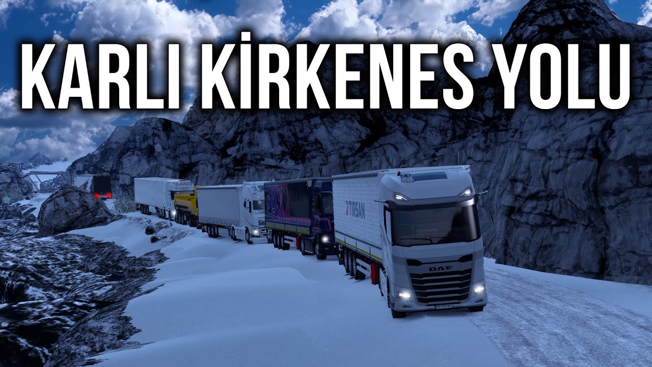 KİRKENESE KAR YAĞDI !! YENİ KARLI KİRKENES YOLU | ETS2MP