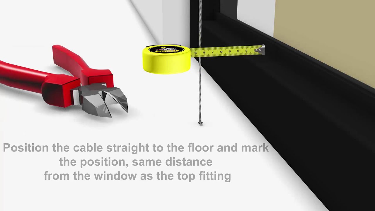 Cable Display Floor to Ceiling Installation for Estate Agents