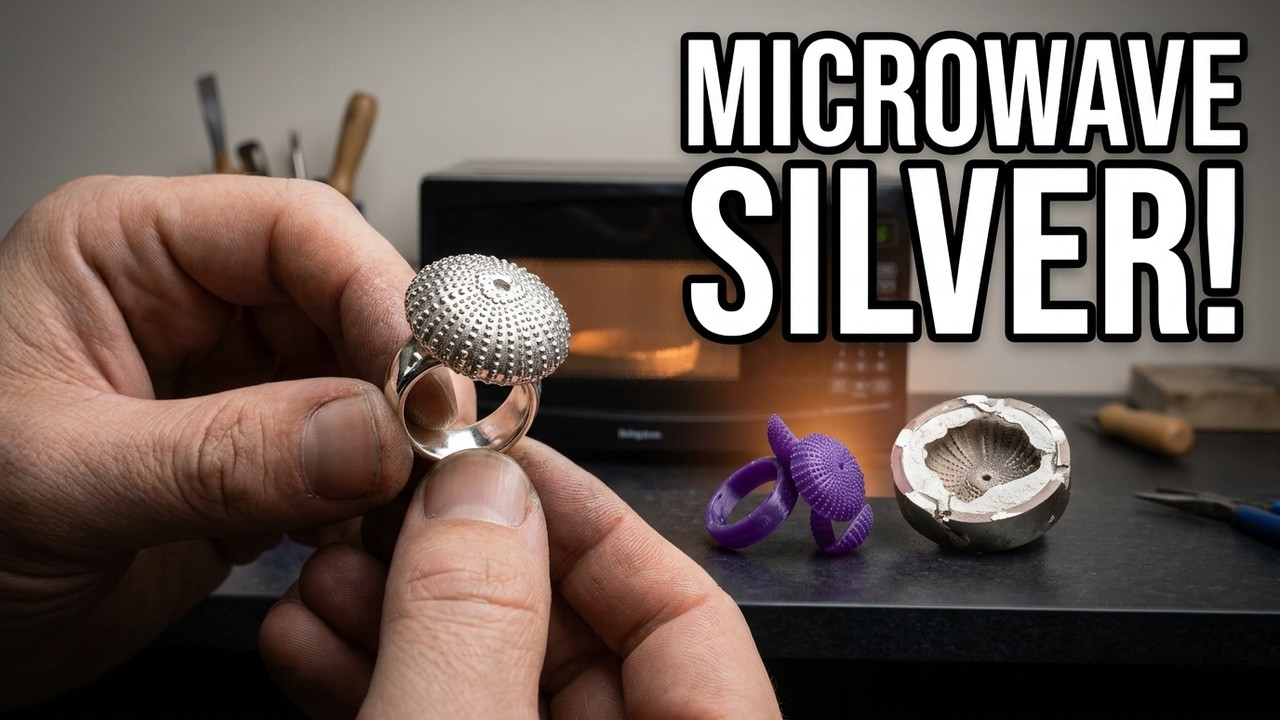 Using a microwave and a 3D Printer to make a sterling silver Kina Ring.....