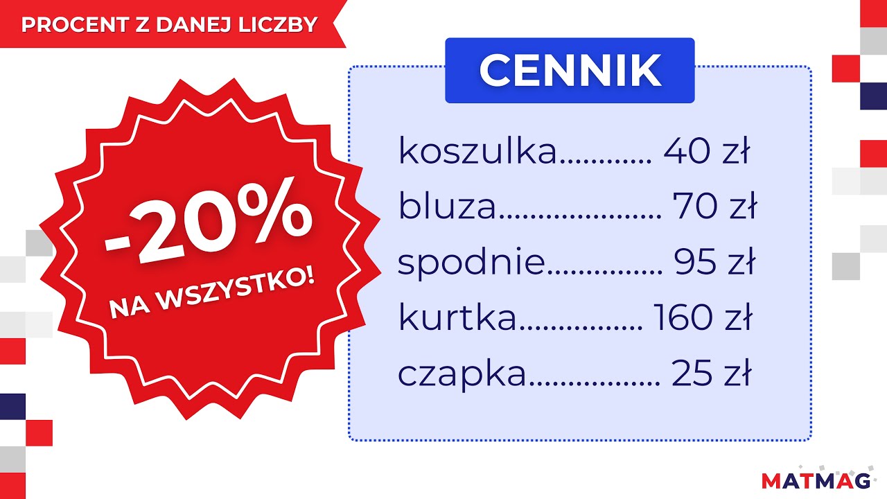 💯 Procent danej liczby ⭐ MATMAG