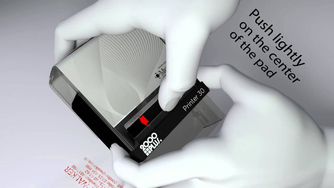 How to replace a replacement ink pad on a newer 2000 Plus Self Inker