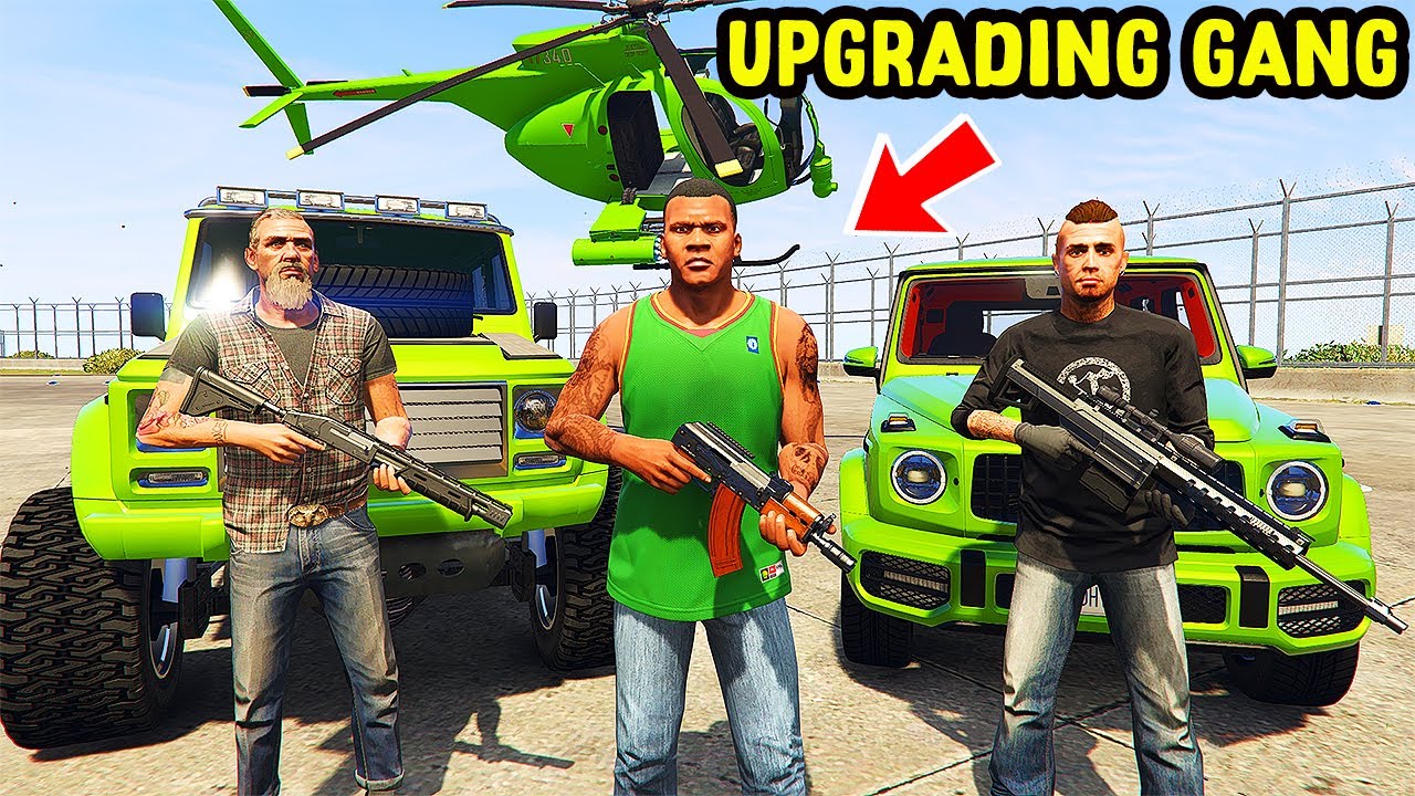 Franklin Upgrading His GANG into Most Special Gang in GTA 5 | SHINCHAN and CHOP