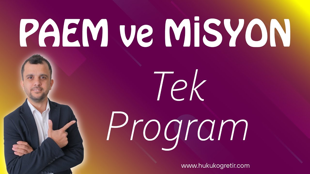 PAEM ve Misyon Koruma Sınavları için Tek PROGRAM - Fark DERSLER #paem #misyon