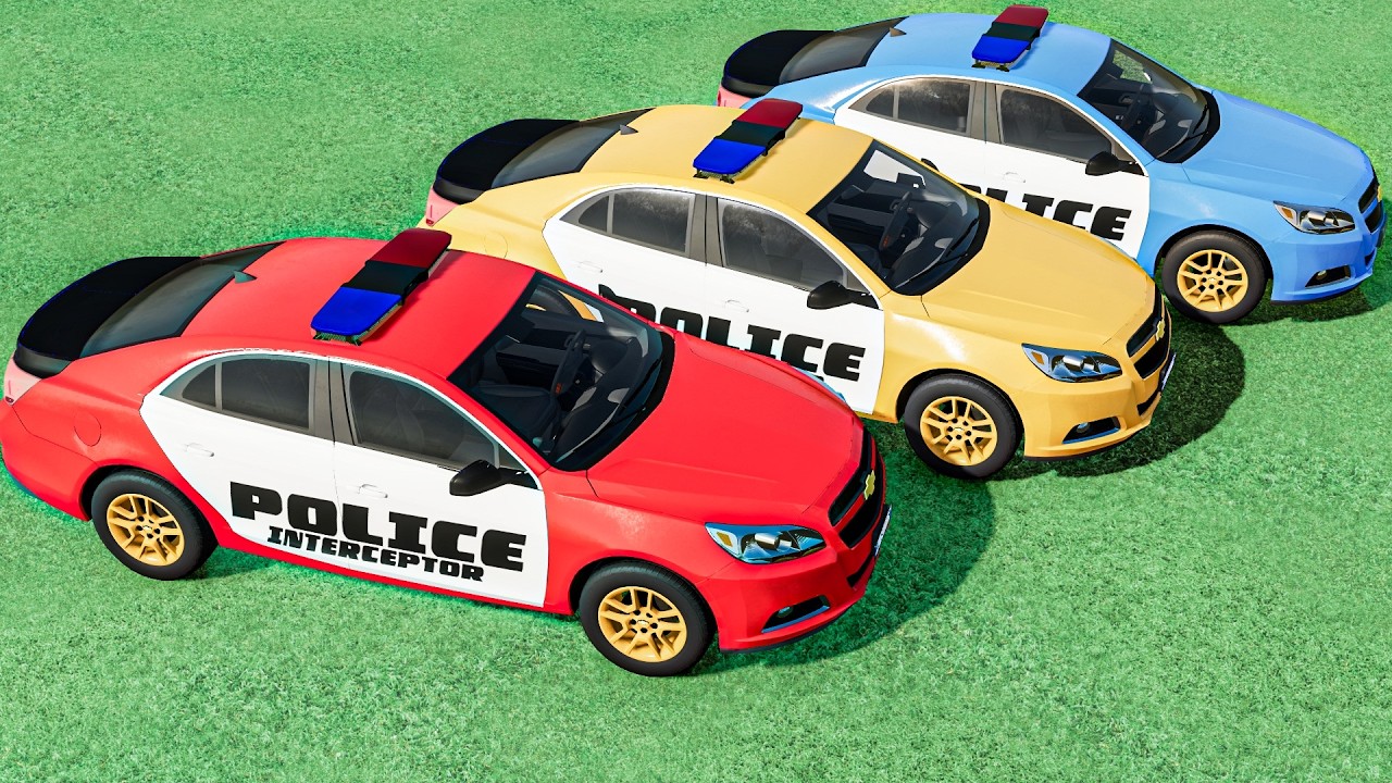 Extreme Police DRIFT Stunts That Almost Broke Physics - BEAMNG