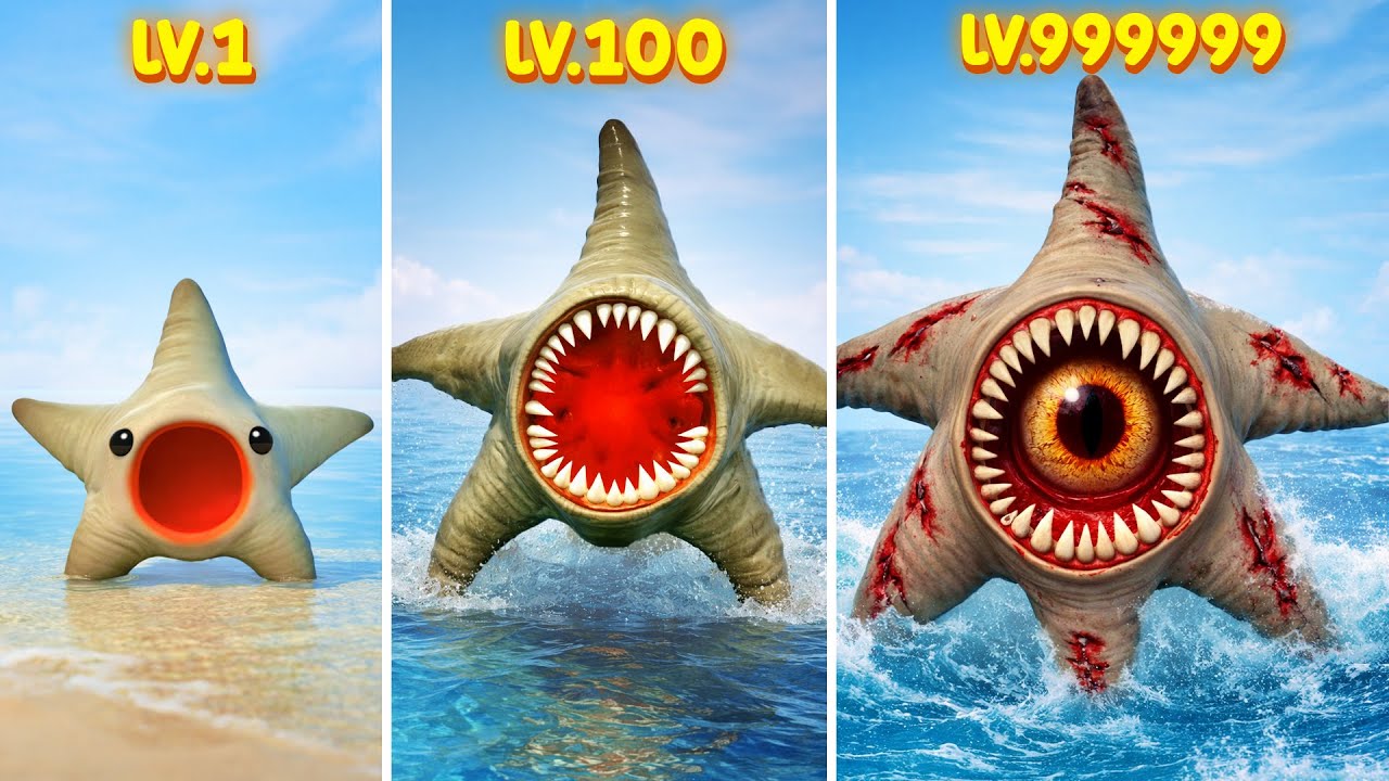 Эволюция GIANT STAR FISH SEA MONSTER в Garry's Mod