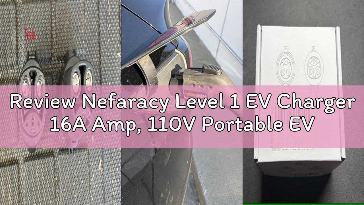 Review Nefaracy Level 1 EV Charger 16A Amp, 110V Portable EV Charger with 20FT Cable,NEMA 5-15 Plug,