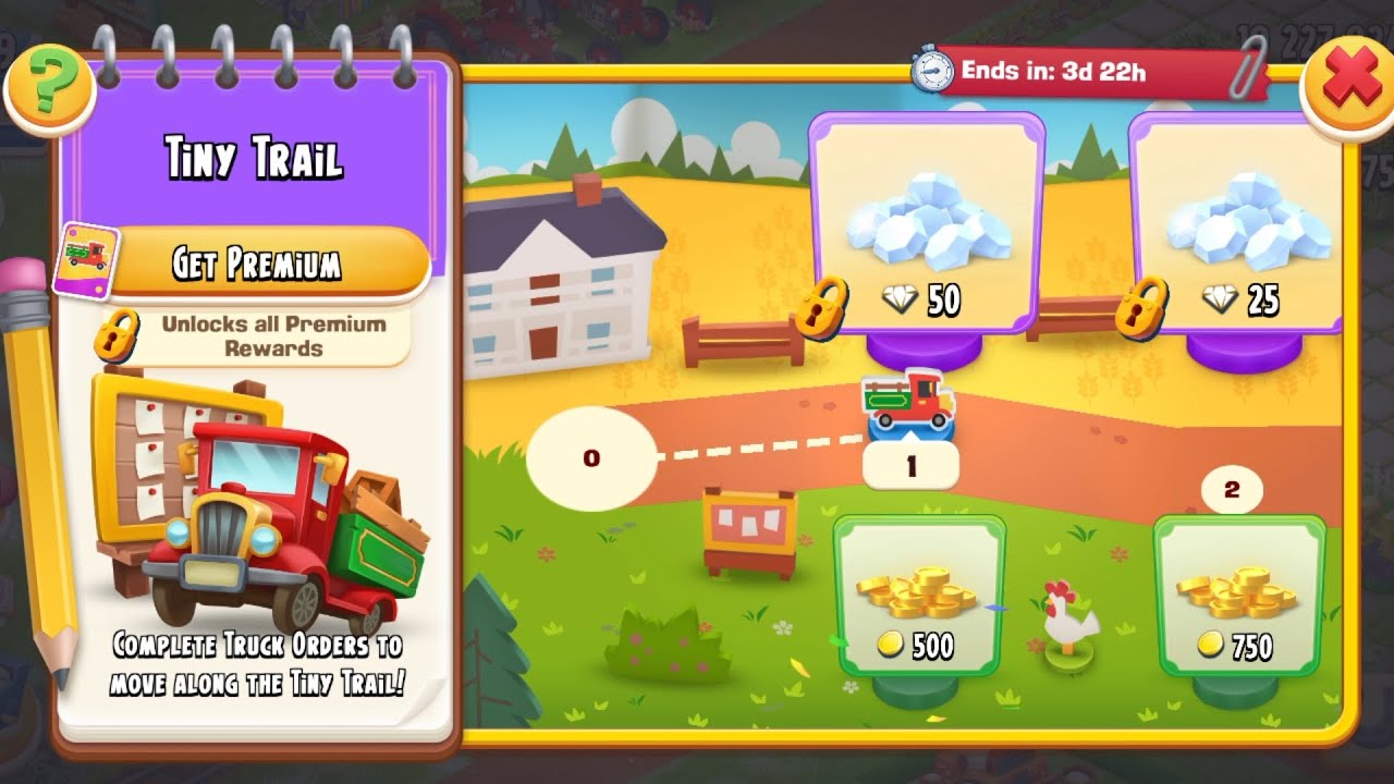 Hay day Tiny Trail Event Started 🔥 Rewards Time 🚚