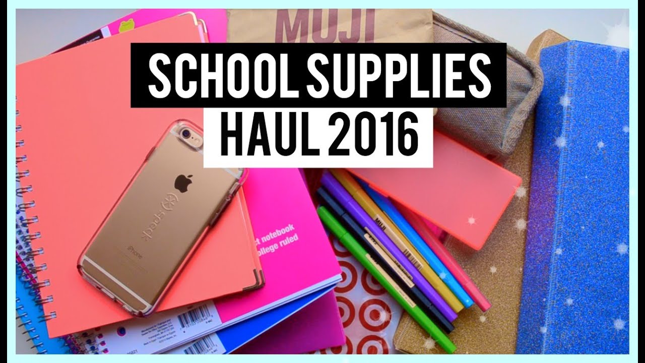 BACK TO SCHOOL: School Supplies Haul 2016