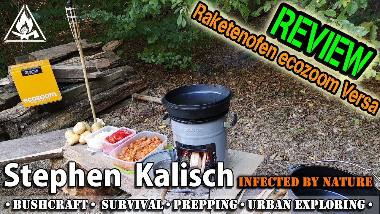 Outdoor kochen mit dem Raketenofen EcoZoom Versa