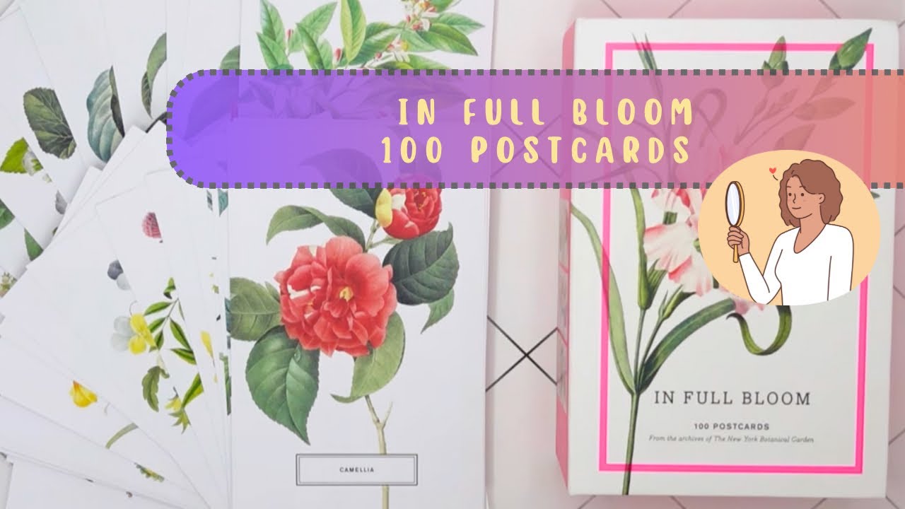 👀 In Full Bloom, 100 Postcards, New York Botanical Garden. Обзор набора открыток.