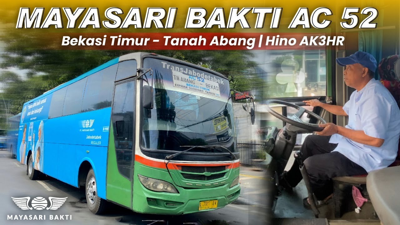 BIS KOTA YANG TERSISA.. CUMAN BAWA 6 ORANG PENUMPANG🥲 TARIF TERTIB 17RB | Trip Mayasari Bakti AC 52