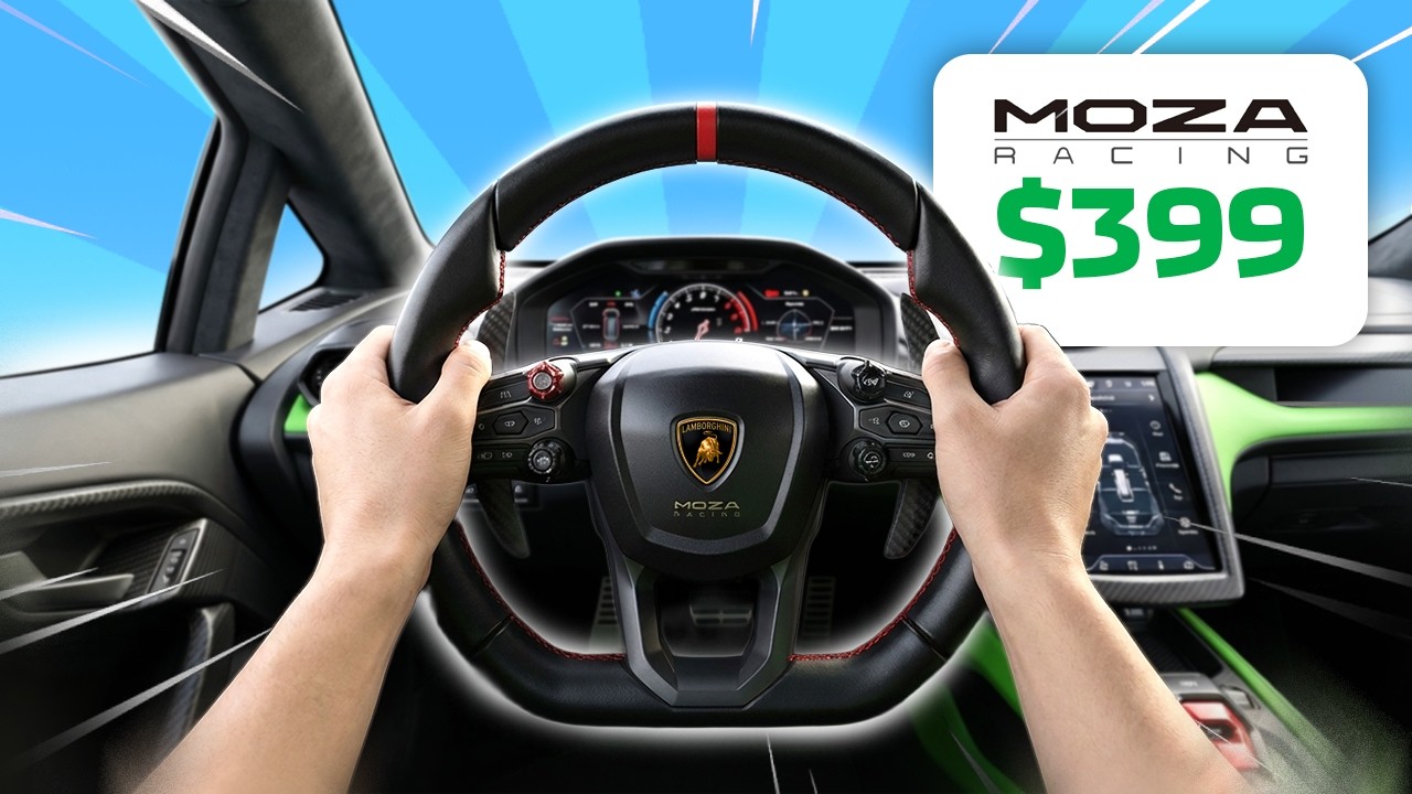 Lamborghini и MOZA выпустили руль для симуляторов гонок за 399 долларов!