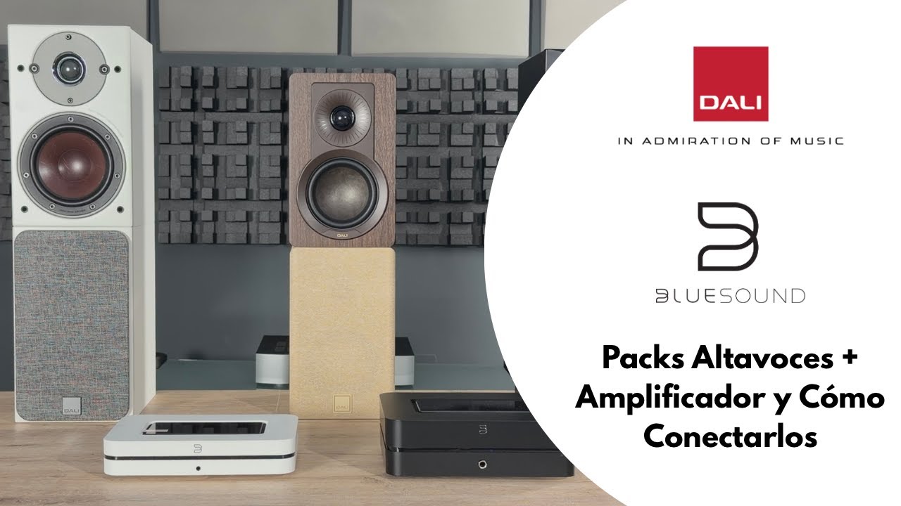 Packs HiFi con DALI + Bluesound | Cómo conectar altavoces y amplificador