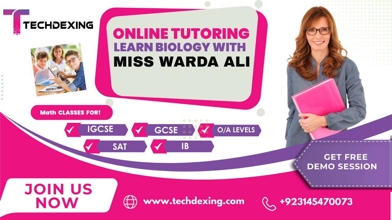 ONLINE TUTORING LEARN BIOLOGY WITH MISS WARDA ALI | Tech Dexing