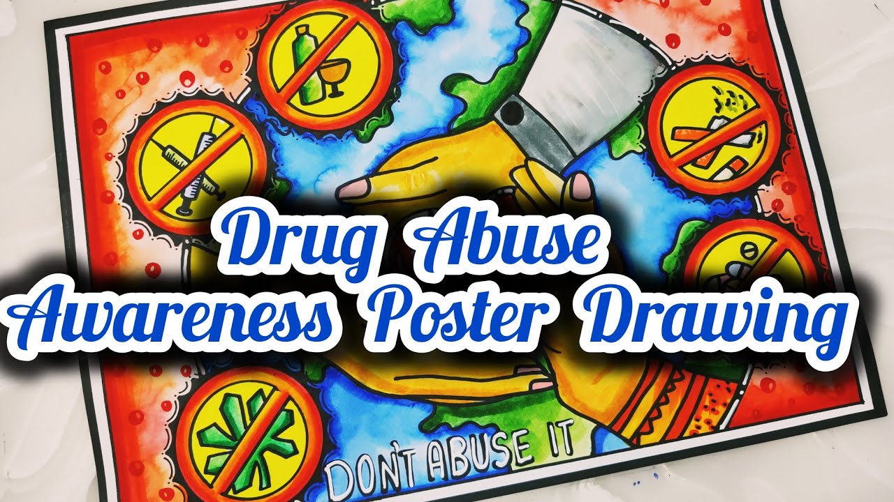 No tobacco day poster drawing / No smoking easy chart project idea / Drug Abuse Drawing