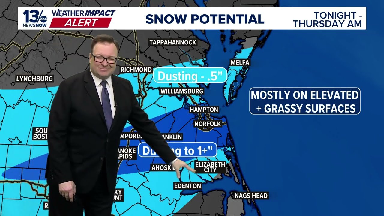 Weather Impact Alert issued for Wednesday evening, overnight