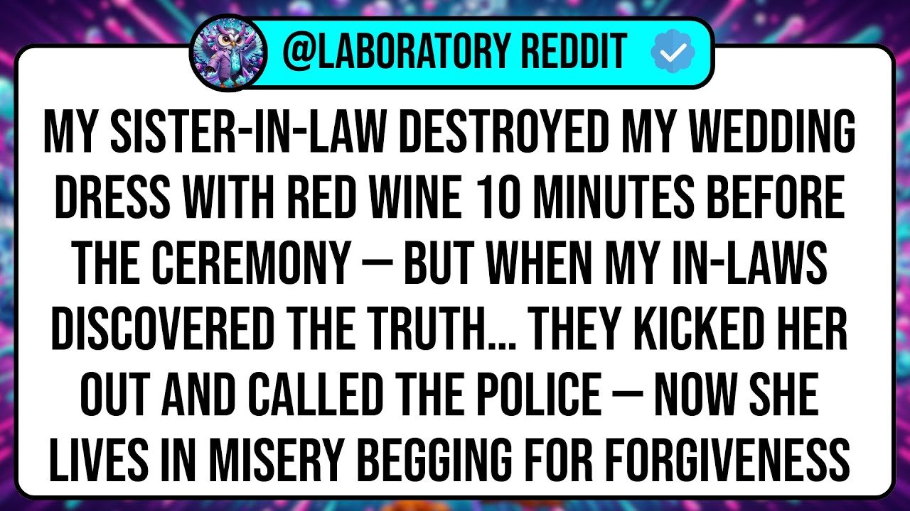My Sister-In-Law DESTROYED My Wedding Dress With Red Wine 10 Minutes Before The Ceremony — But ...