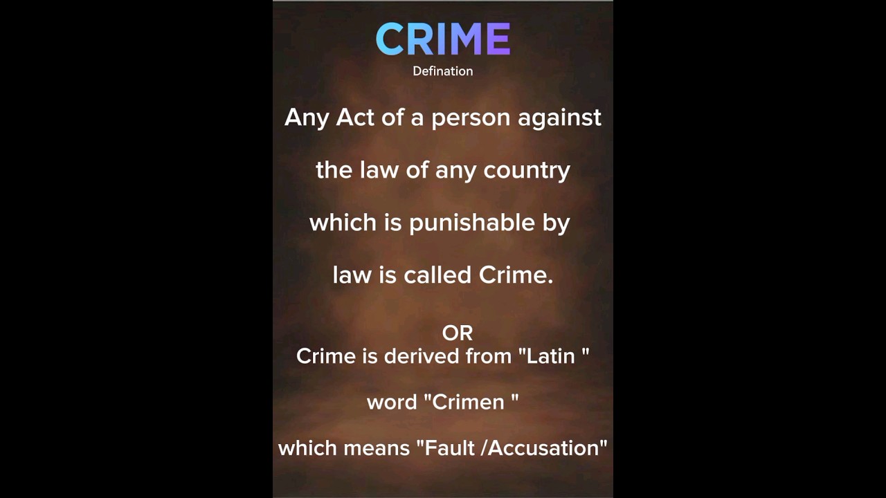 Crime #shortsvideo #english #basiclaw #criminalcode #youtubeshorts #lawsystem #penalcode